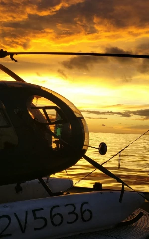 Helicopter Sunset